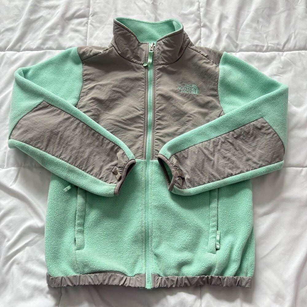 The North Face Jacket Girls Size Large‎ Blue Fleece Full Zip Winter Coat